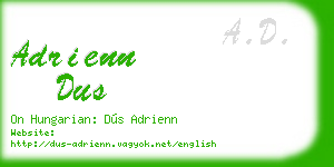 adrienn dus business card
